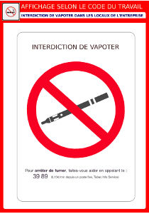 Interdiction de vapoter en entreprise